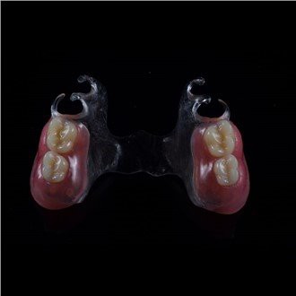 طقم أسنان أكريليك جزئي قابل للإزالة